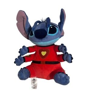 Disney Store Lilo & Stitch Plush Red Alien Space Suit 4 Arms 16" Stuffed Animal
